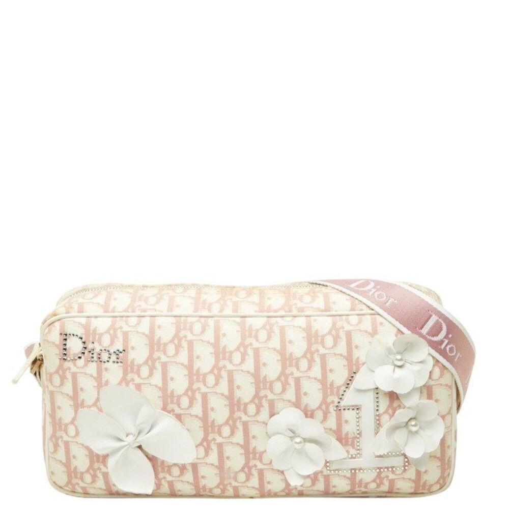 Dior Trotter No.1 Flower Canvas Shoulder Bag